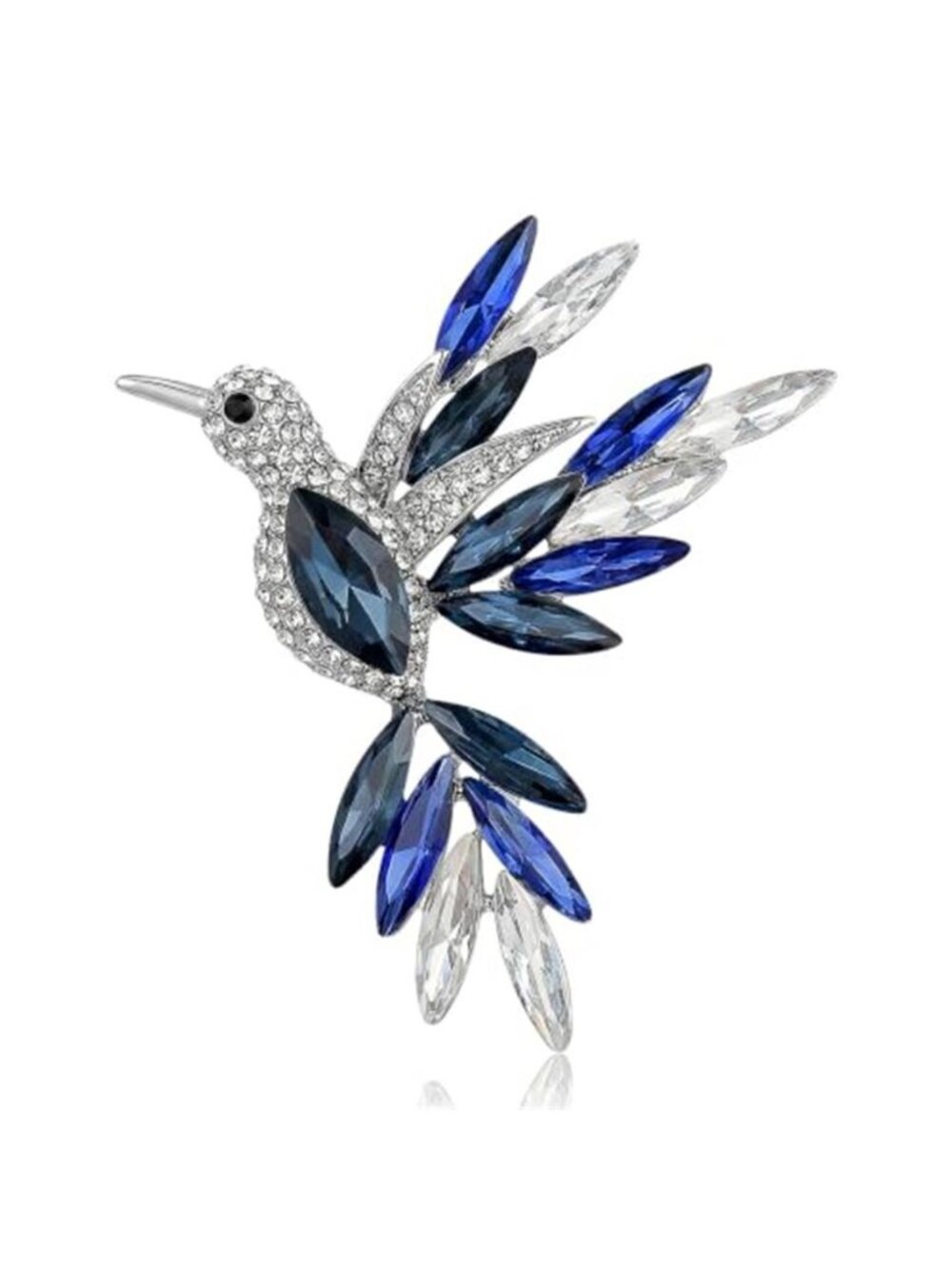 Rhinestones Hummingbird Brooches and Pins for Women Bag Charms